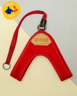 Adjustable Easy Dog Harness in Red