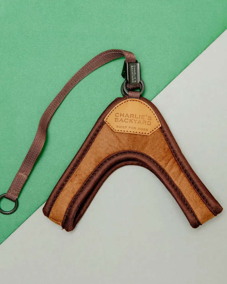 Adjustable Easy Dog Harness in Tan