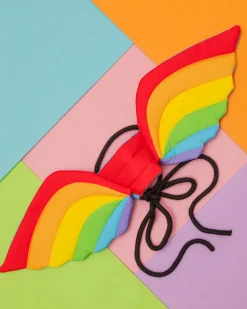 Adjustable Tie-On Rainbow Dog Wings