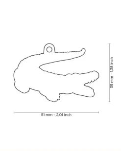After While, Crocodile Custom Pet ID Tag