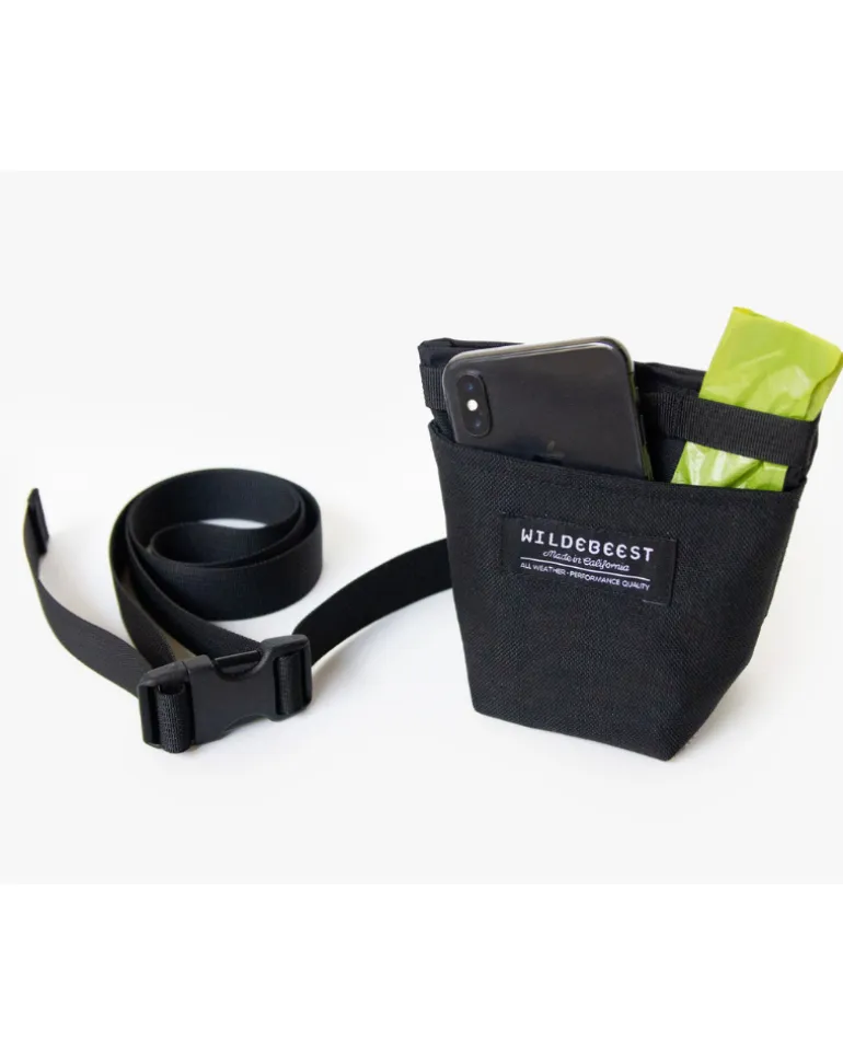Alamo Dog Treat Pouch in Black