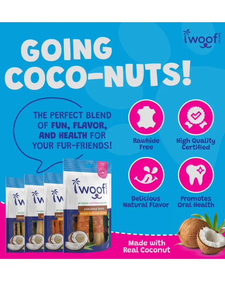 All Natural Coconut Dog Bone Treat (2-Pack)
