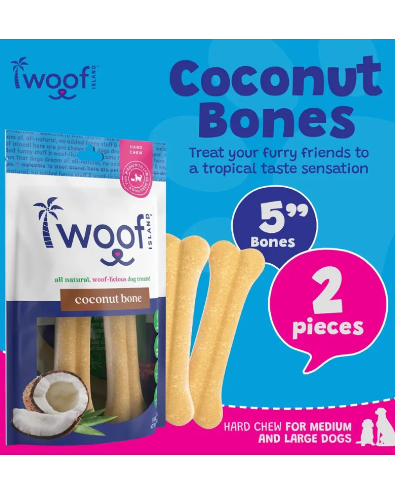 All Natural Coconut Dog Bone Treat (2-Pack)