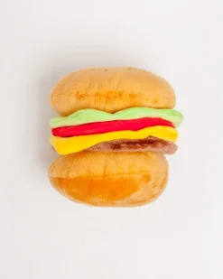 American Classic Hamburger Plush Dog Toy