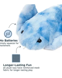 Animated Plush Squeaky Manta Ray Dog Toy