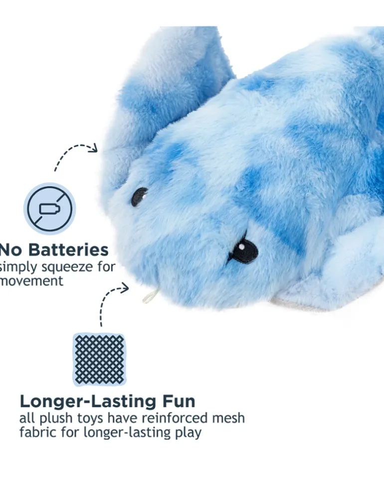 Animated Plush Squeaky Manta Ray Dog Toy