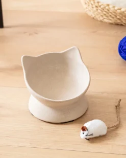Archie the Bamboo Cat Dish