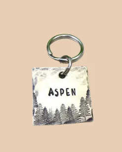 Aspen Custom Dog ID Tag (Custom/Drop-Ship) (Made in the USA)