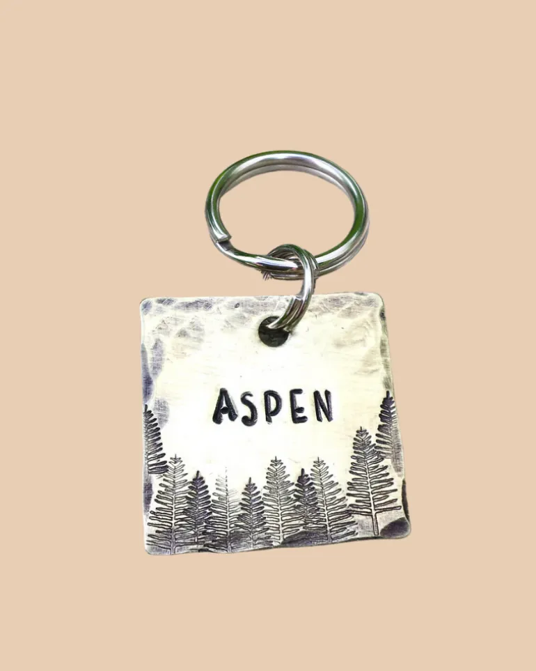 Aspen Custom Dog ID Tag (Custom/Drop-Ship) (Made in the USA)