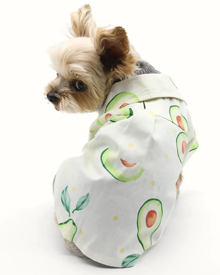 Avocado Button Dog Shirt for Dogs (FINAL SALE)