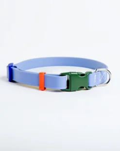 A Walk in the Park Dog Collar in Periwinkle Blue (Made in the USA)
