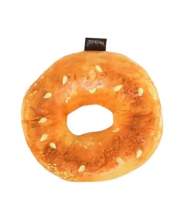 Bagel Squeak + Crinkle Dog Toy