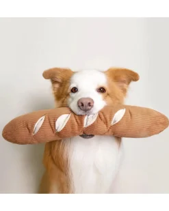 Baguette Nosework Squeaky Dog Toy