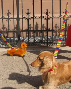 Beaded Dog Collar in Playdate (Made in the USA)