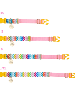 Beaded Dog Collar in Playdate (Made in the USA)
