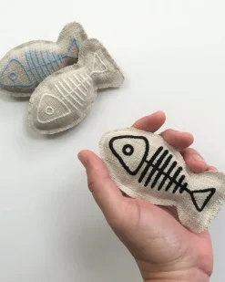 Beige Fish Catnip Toy