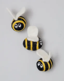 Berta the Honeybee & Sisters Wool Dog & Cat Toy Set