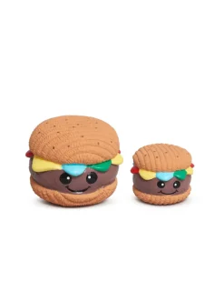Big Buns Hamburger Latex Dog Ball Toy