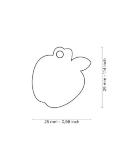 Big Little Apple Custom Pet ID Tag