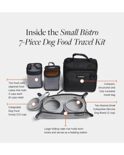 Bistro Box Dog Food Travel Kit in Check