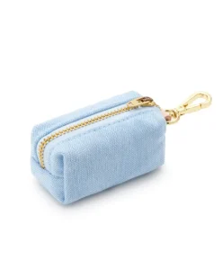 Blue Chambray Canvas Waste Bag Holder (Made in the USA)
