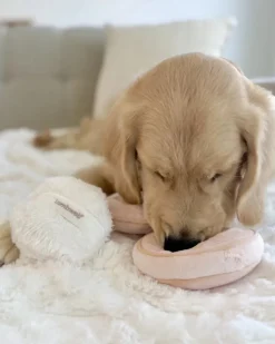 Blush Burrow + Snuffle Dog Toy