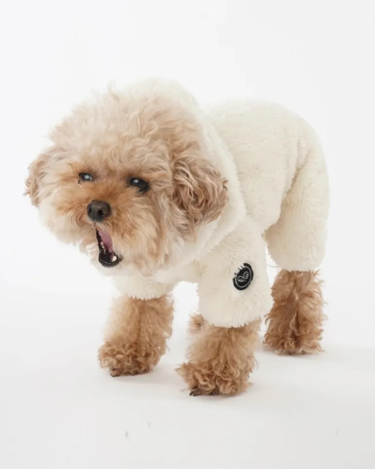 Boa Fleece Onesie for Dogs - French Bulldog Fit (in Blue, Pink, Ivory, or Grey) (FINAL SALE)