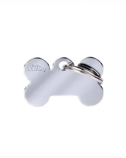 Bonne Bone in Chrome Custom Pet ID Tag