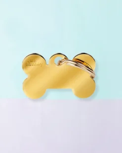 Bonne Bone in Golden Brass Custom Pet ID Tag