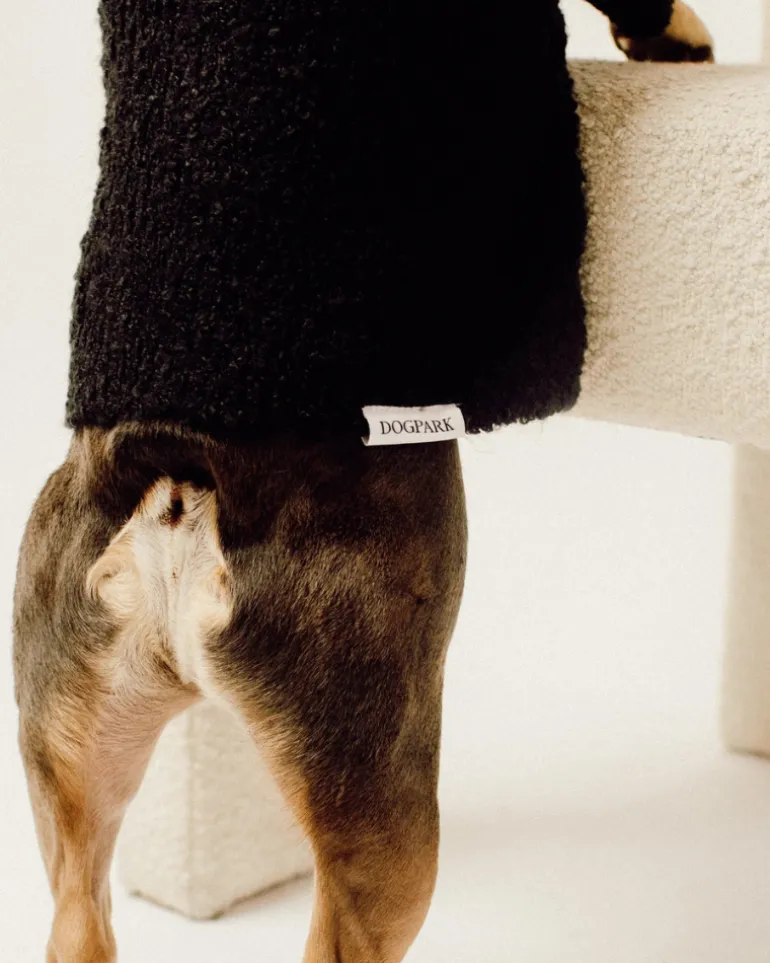 Boucle Dog Sweater in Black (FINAL SALE)