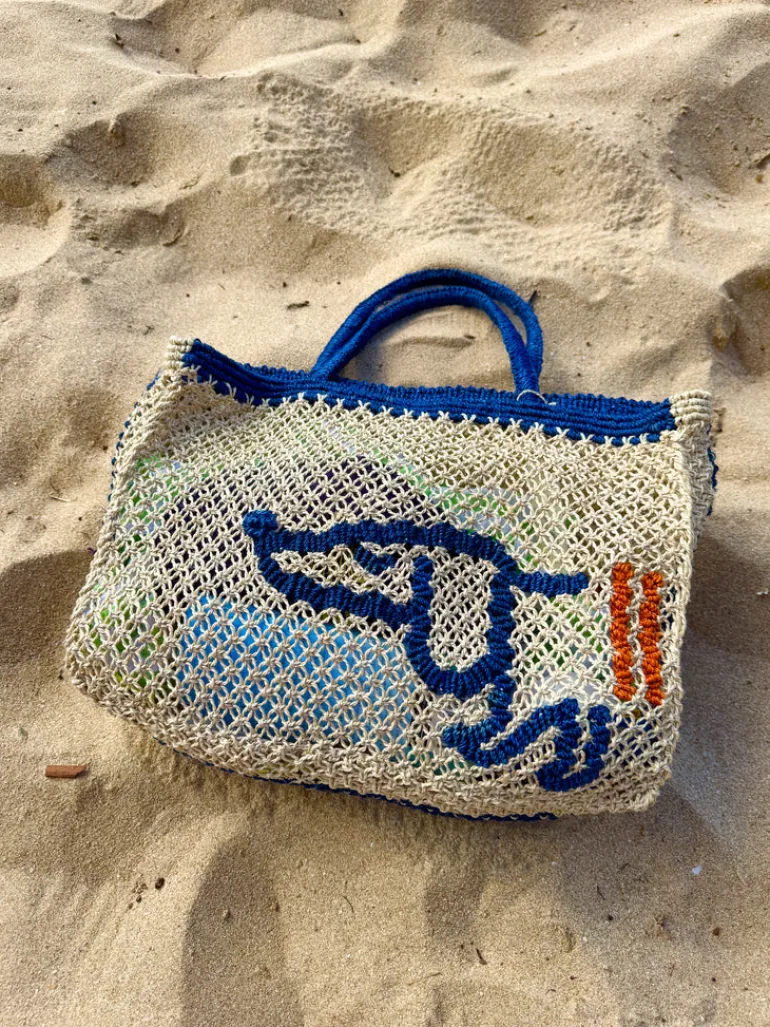 Breton Sausage Dog Jute Bag