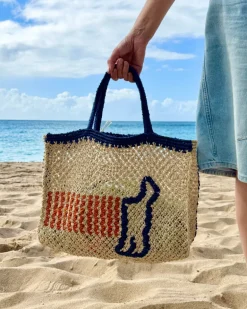 Breton Sausage Dog Jute Bag