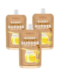Buddy Budder Peanut Butter Squeeze Pack for Dogs (Made in the USA)
