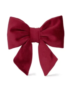 Burgundy Velvet Sailor Dog Bow Tie