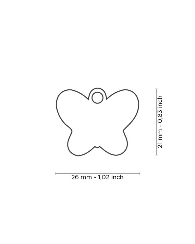 Butterfly Custom Pet ID Tag