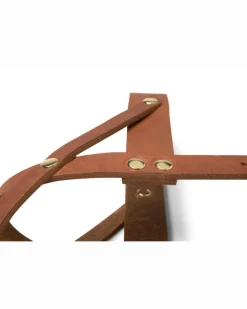 Butter Leather Dog Harness in Sahara Cognac (Made in Austria)