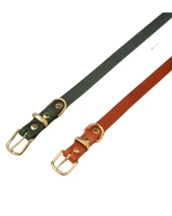 Butter Leather Dog Leash in Forest Green (Made in Austria)