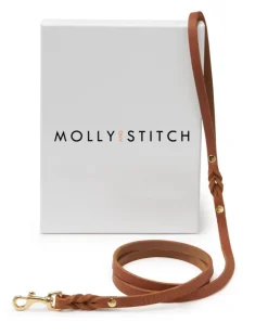 Butter Leather Dog Leash in Sahara Cognac (Made in Austria)