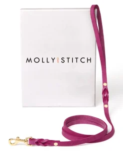 Butter Leather Dog Leash in Sahara Flamingo (Made in Austria)