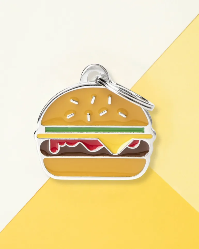 Buy Me a Burger Custom Pet ID Tag
