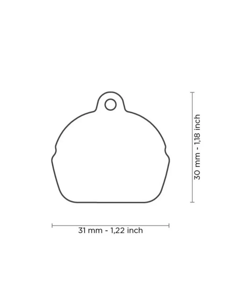 Buy Me a Burger Custom Pet ID Tag
