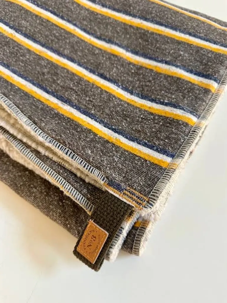 Campus Stripe Dog Blanket (Made in the USA)