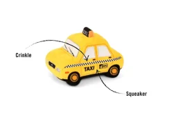 Canine Commute Taxi Plush Crinkle + Squeaky Dog Toy