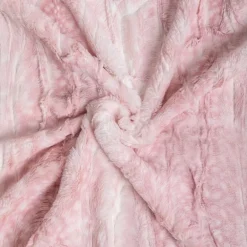 Cashmere Collection Faux-Fur Dog Bed in Pink Fawn (Custom/Direct-Ship) (Made in the USA)