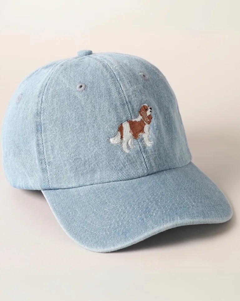 Cavalier Embroidered Denim Hat