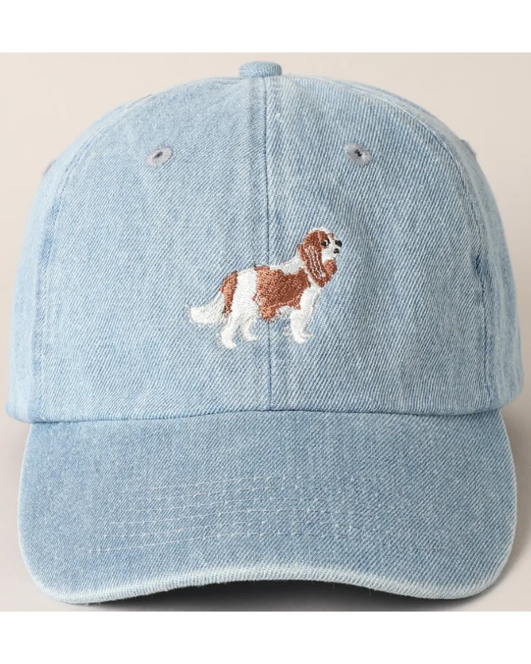 Cavalier Embroidered Denim Hat