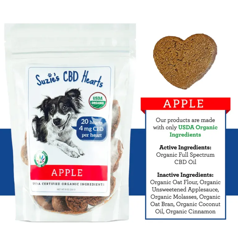 CBD Apple Dog Treats (4mg)
