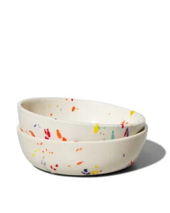 Ceramic Pet Bowl in Confetti (Made in the USA)