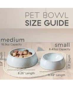 Ceramic Pet Bowl in Studio Grey (Made in England)