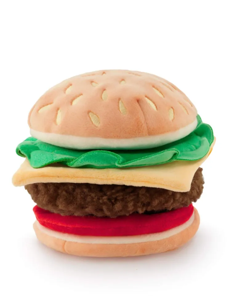 Cheeseburger Interactive Snuffle Dog Toy